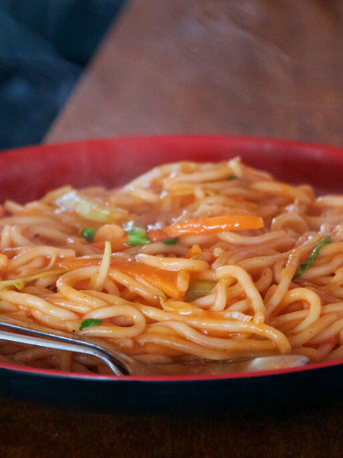 Spaghetti og pastaretter får du på de fleste gjestehus. 