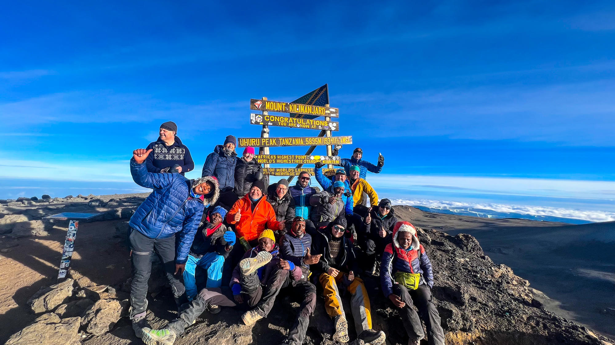 Ekspedisjonsreiser på toppen av Kilimanjaro